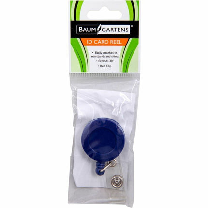 SICURIX Standard ID Badge Reel Round Belt Clip Strap Blue (68823)