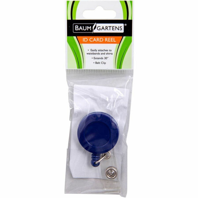 SICURIX Standard ID Badge Reel Round Belt Clip Strap Blue (68823)