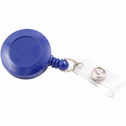 SICURIX Standard ID Badge Reel Round Belt Clip Strap Blue (68823)