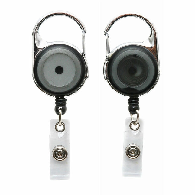 SICURIX Quick Clip ID Badge Reels Round Strap Smoke (68750)