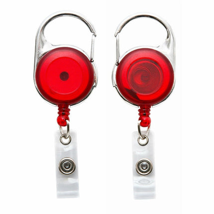 SICURIX Quick Clip ID Badge Reels Round Strap RED (68752)