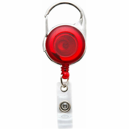 SICURIX Quick Clip ID Badge Reels Round Strap RED (68752)