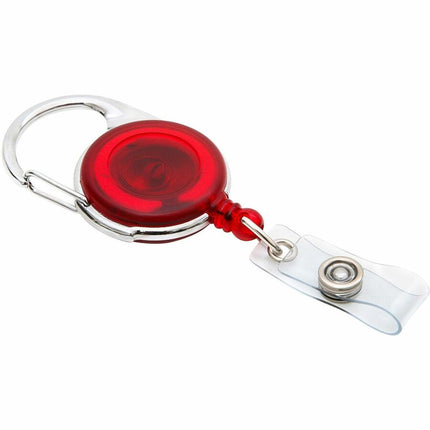 SICURIX Quick Clip ID Badge Reels Round Strap RED (68752)