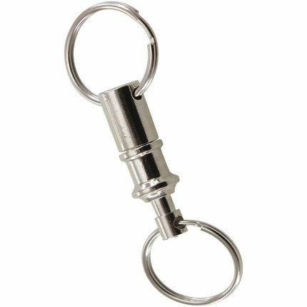 Baumgartens 2 in 1 Key Ring CHROME (68700)