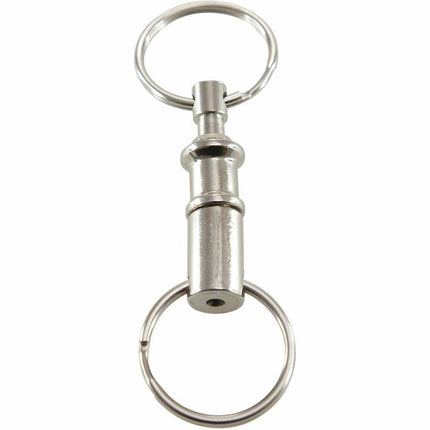 Baumgartens 2 in 1 Key Ring CHROME (68700)