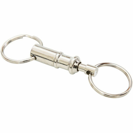 Baumgartens 2 in 1 Key Ring CHROME (68700)