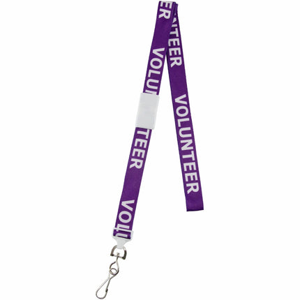 SICURIX Volunteer Lanyard J-hook PURPLE (69622)