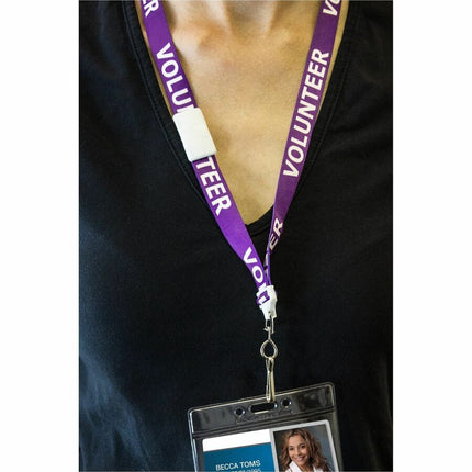 SICURIX Volunteer Lanyard J-hook PURPLE (69622)