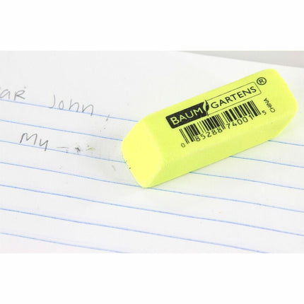 Baumgartens Neon Pencil Erasers Assorted Colors (74001)