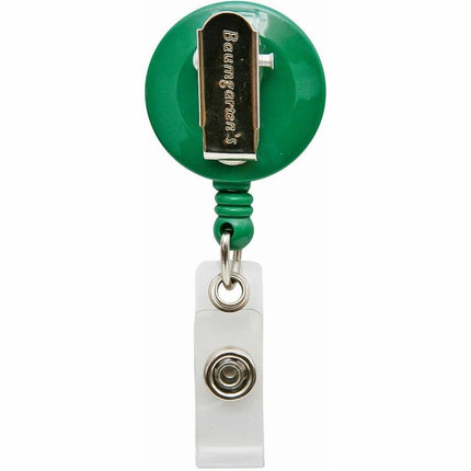 SICURIX Standard ID Badge Reel Round Swivel Spring Clip Strap Green (68846)