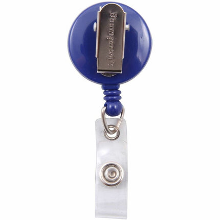 SICURIX Standard ID Badge Reel Round Swivel Spring Clip Strap Blue (68843)