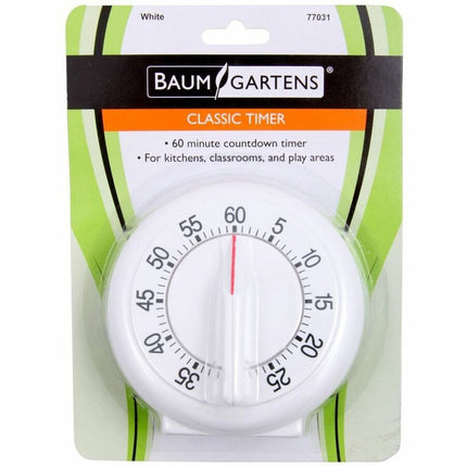 Baumgartens Classic Timer WHITE (77031)