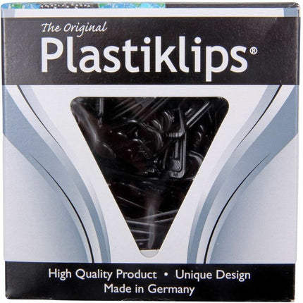Plastiklips Paper Clips Large Size 200 Pack BLACK (LP-0611)
