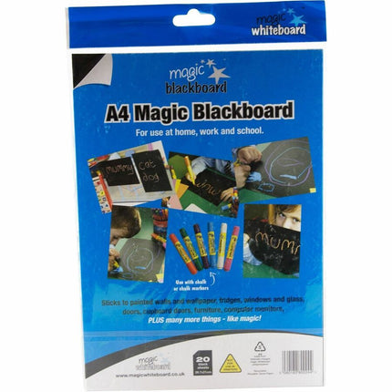 Magic Whiteboard Letter-sized 20 Sheets BLACK (8.25" x 11.75") (MW1224)