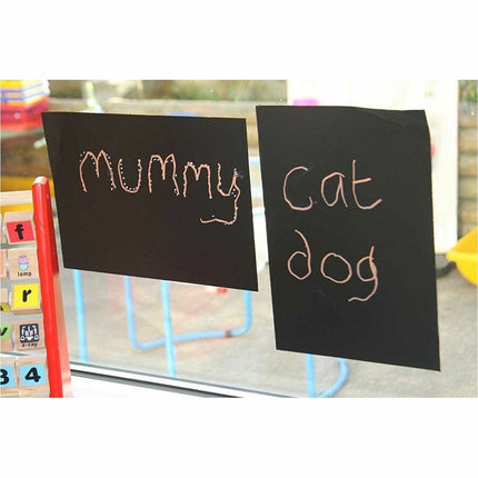 Magic Whiteboard Letter-sized 20 Sheets BLACK (8.25" x 11.75") (MW1224)