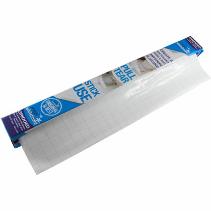 Magic Whiteboard Dry Erase Whiteboard Sheets GRIDDED 3'x4' 25 WHITE Perforated Sheets (MW2125)