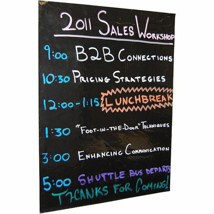 Magic Whiteboard 10 Sheet Roll BLACK (23.5" x 31.5" x 26 Ft.) (MW2210)