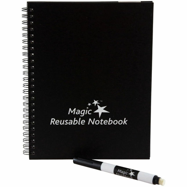 Magic Whiteboard SMALL Magic Notebook (6" x 8.25") Portable Dry-Erase Surface (MW1450)