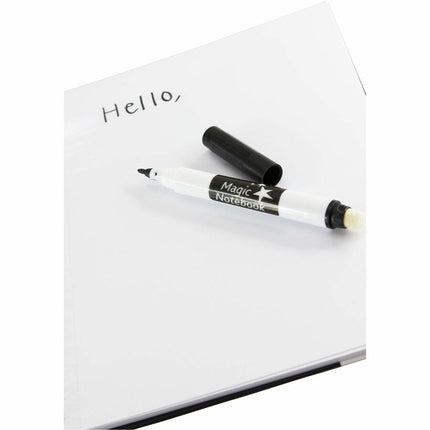 Magic Whiteboard SMALL Magic Notebook (6" x 8.25") Portable Dry-Erase Surface (MW1450)