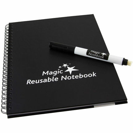 Magic Whiteboard SMALL Magic Notebook (6" x 8.25") Portable Dry-Erase Surface (MW1450)