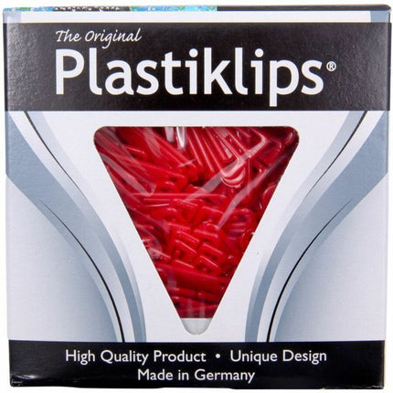 Plastiklips Paper Clips Medium Size 500 Pack RED (LP-0320)
