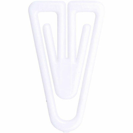 Plastiklips Paper Clips Large Size 200 Pack WHITE (LP-0610)