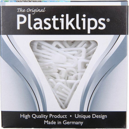 Plastiklips Paper Clips Large Size 200 Pack WHITE (LP-0610)