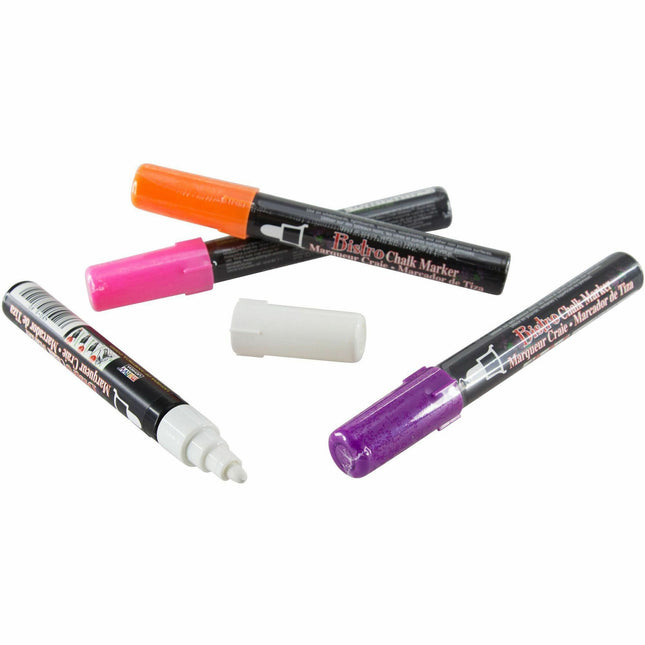 Magic Whiteboard Chalk Markers Dry Erase Markers | PINK ORANGE YELLOW PURPLE | Erasable (MW5324)
