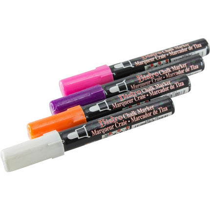 Magic Whiteboard Chalk Markers Dry Erase Markers | PINK ORANGE YELLOW PURPLE | Erasable (MW5324)