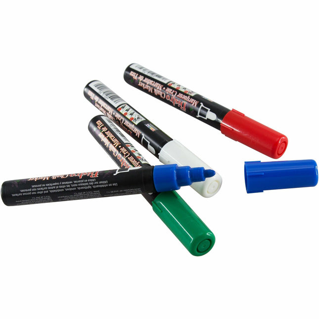 Magic Whiteboard Chalk Markers Dry Erase Markers | RED BLUE WHITE GREEN | Erasable (MW5314)