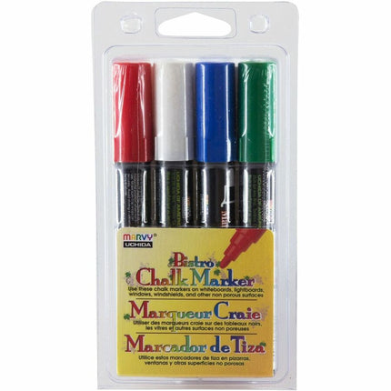Magic Whiteboard Chalk Markers Dry Erase Markers | RED BLUE WHITE GREEN | Erasable (MW5314)