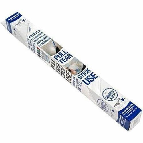 Magic Whiteboard Dry Erase Sheet Roll CLEAR Transparent (23.5" x 31.5" x 26 Ft.) (MW2325)