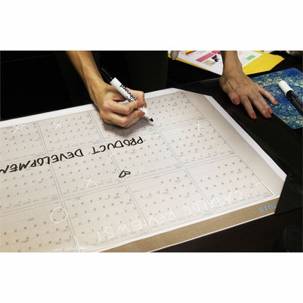Magic Whiteboard Dry Erase Sheet Roll CLEAR Transparent (23.5" x 31.5" x 26 Ft.) (MW2325)