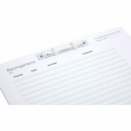 Baumgartens Prong Paper Fasteners 50 Pack WHITE (TA-1501)