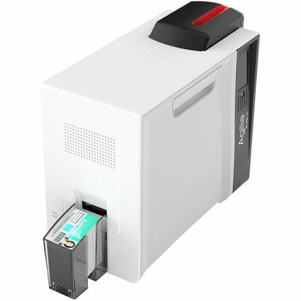 Evolis SRXAG10001 Single Sided Dye Sublimation/Thermal Transfer Printer - Color - Card Print - Ethernet - USB