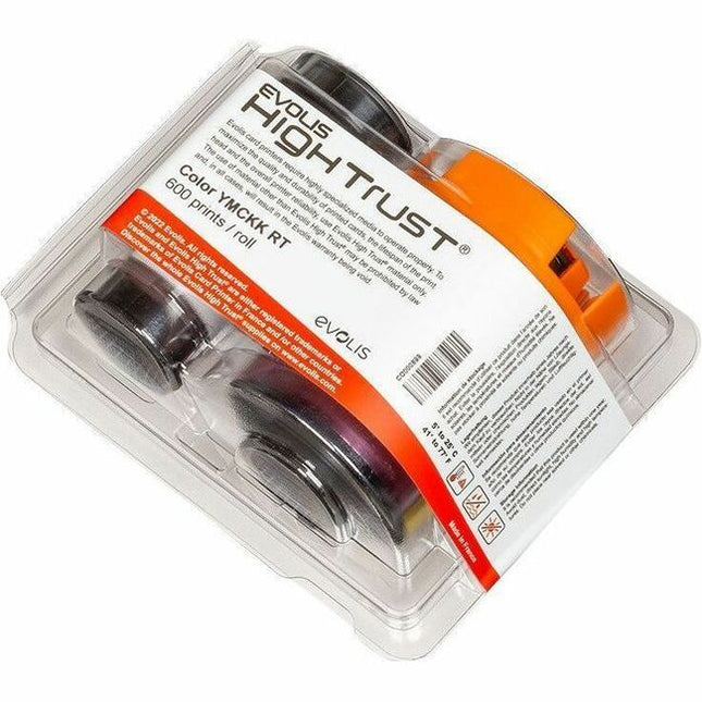 Evolis Original Retransfer Ribbon - Box - YMCK-K, Color - 1 Pack
