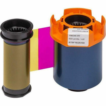 Evolis Original Retransfer Ribbon - Box - YMCK-K, Color - 1 Pack