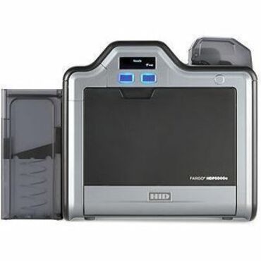 HID Fargo HDP5000e Single Sided Government, Industrial, University, High Security, Healthcare Dye Sublimation/Thermal Transfer Printer - Color - Card Print