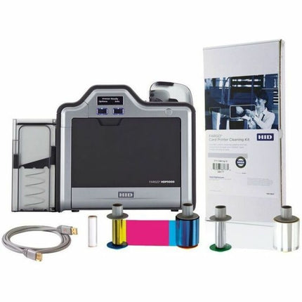HID Fargo HDP5000 Double Sided High Security, Industrial, Government, University, Healthcare, Academic Dye Sublimation/Thermal Transfer Printer - Color - Card Print - USB