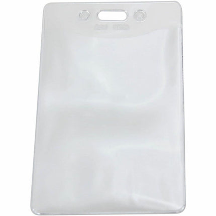 SICURIX Government/Military Size Badge Holders Vertical 50 Pack CLEAR (67880)