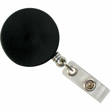 SICURIX Heavy Duty ID Badge Reel Round Belt Clip Strap BLACK (68814)