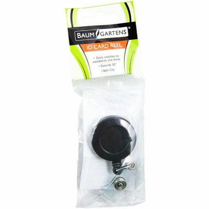 SICURIX Standard ID Badge Reel Round Swivel Spring Clip Strap GREY (68840)