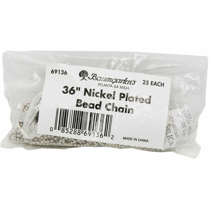 SICURIX Metal Chain Lanyards 36" Other Metal Chain 25 Pack CHROME (69136)