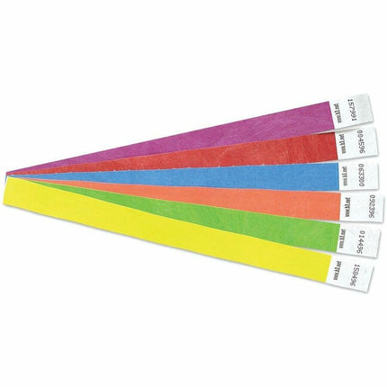 SICURIX Sequentially Numbered Security Wristbands 100 Pack PURPLE (85014)