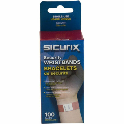 SICURIX Standard Dupont Tyvek Security Wristband