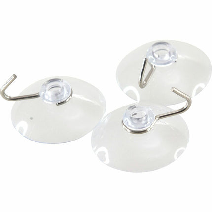 Baumgartens Suction Cups with Hook 50 Pack CLEAR (DG-4001)