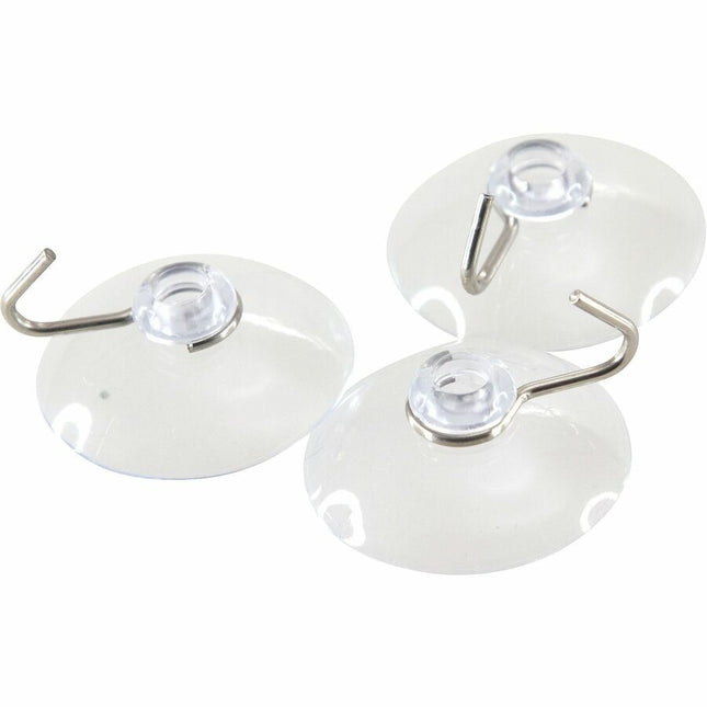 Baumgartens Suction Cups with Hook 50 Pack CLEAR (DG-4001)