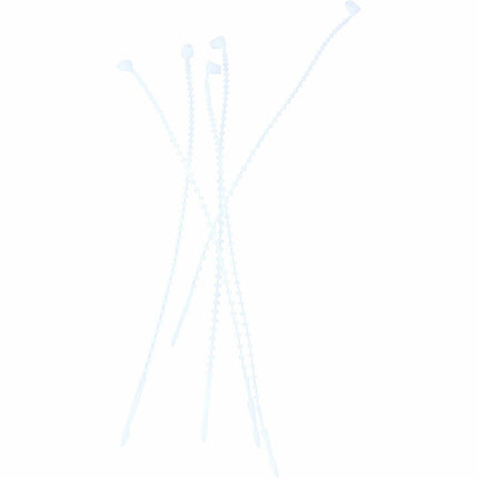Baumgartens Plastic Ties 250 Pack WHITE (GI-5000)