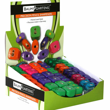 Baumgartens Retail Display Kit Pencil Sharpener ASSORTED Colors (15592)