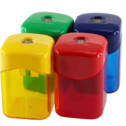 Baumgartens Wave Pencil Sharpener Single Hole ASSORTED Colors (19050)